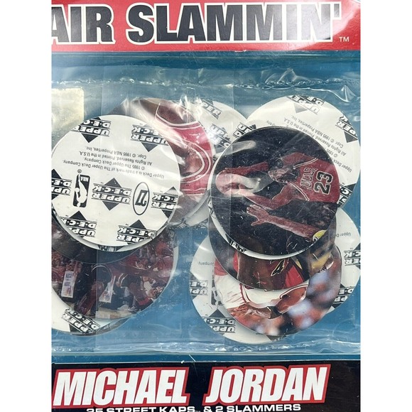 Michael Jordan 1995 Upper Deck Air Slammin Street kaps 45 - Picture 3 of 5